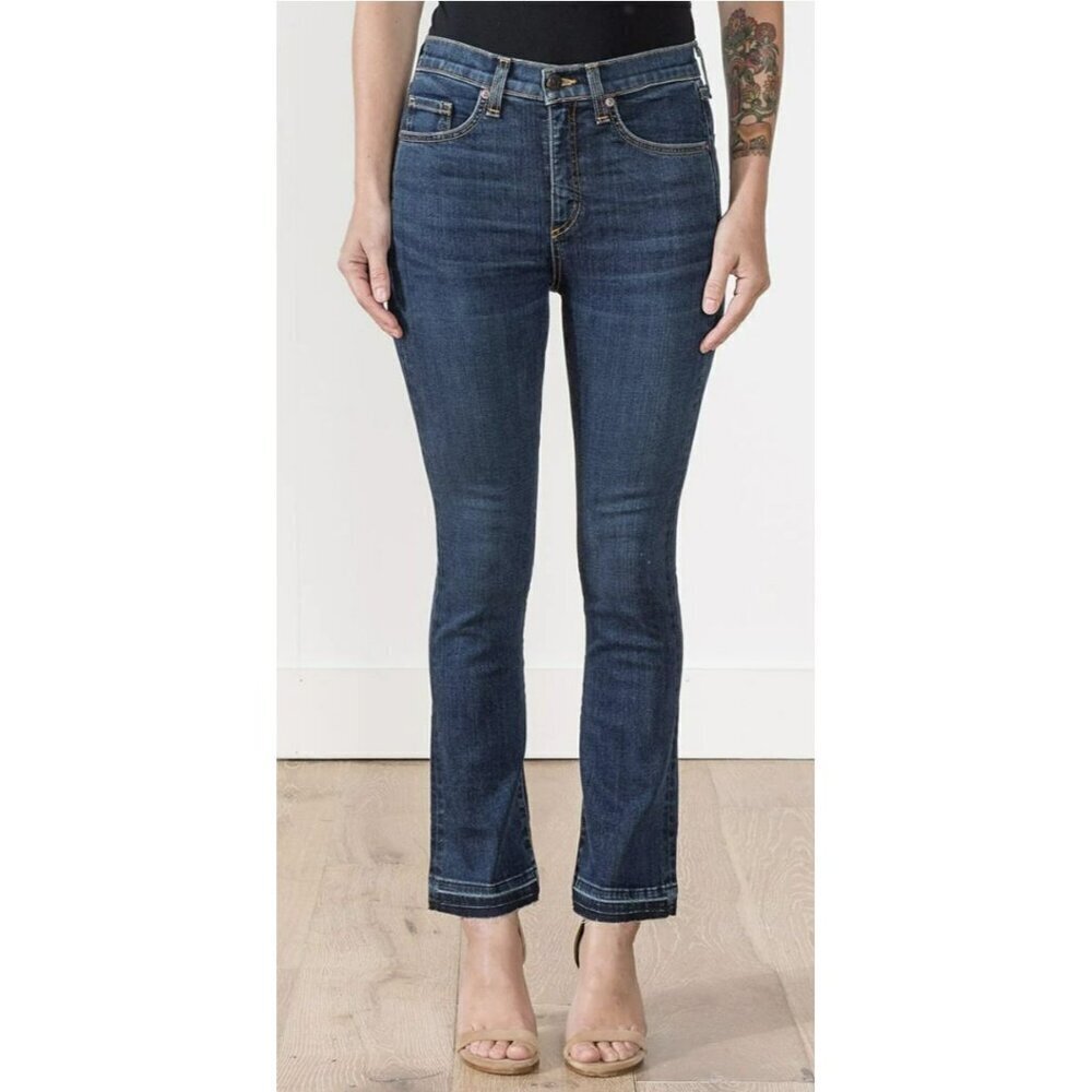 Veronica Beard $250 Carolyn Baby Boot Cropped Jeans Size 30 NWT